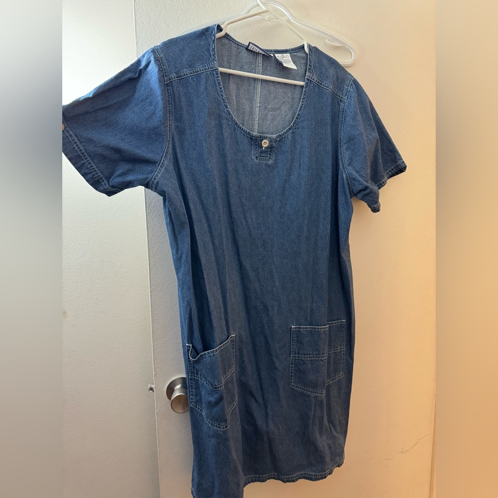 Vintage Plus Size Jean Dress - Size 1X